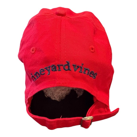 Vineyard Vines Classic Red Whale Logo Baseball Cap Adjustable Strapback BJ2 - Picture 4 of 7